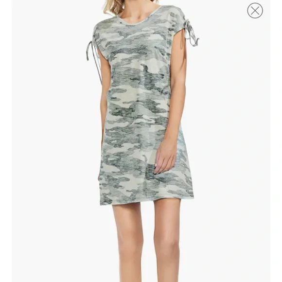 Vince Camuto | Dresses | Vince Camuto Laceup Shoulder Camo Dress | Poshmark